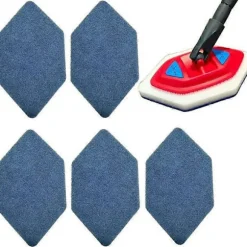 (AZC) Lämplig för Vileda Bathroom Magic Borstmopp Ersättningshuvud BATH MAGIC Svamp Skurdyna - 5 Delar