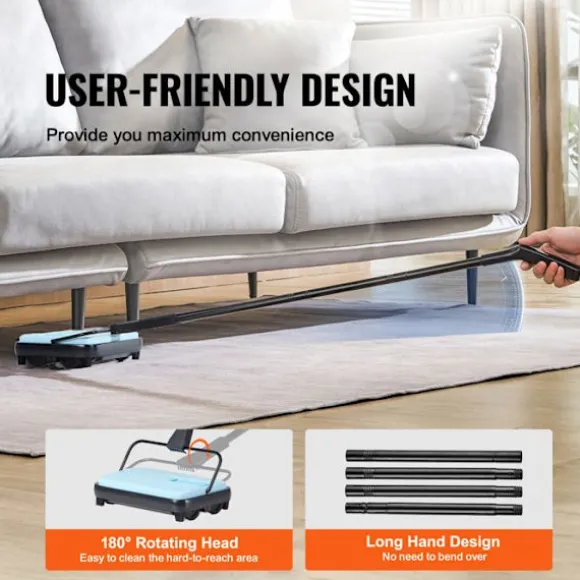 Balanseringsmaskin-Duoku-med Sweep Bredd av 170 mm-Designad för Golv och Mattor-Utrustad med en Dammsamlare