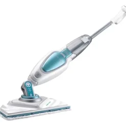 BLACK & DECKER FSM1630-QS - Delta huvud ångmopp - 1600 W - 4 tillbehör - Vit / Blå Vit, blå, grå