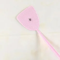 (Blå+Grön+Rosa) Flugsmälla, 3 Enheter Manuell Skadedjursbekämpning, Flexibel Flugsmälla, Hållbart 42cm Handtag, Kökshjälp