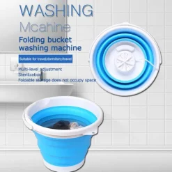 Bärbar tvätt maskin mini vikbar tvätt maskin ultraljud rengöring