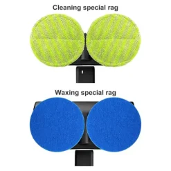 [CA] Elektrisk golvrengörare med roterande mopp, skrubber, polermaskin, golvrengöringsverktyg two blue