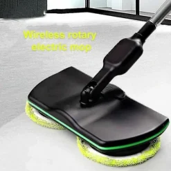 [CA] Elektrisk golvrengörare med roterande mopp, skrubber, polermaskin, golvrengöringsverktyg two blue