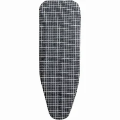 110*34cm Dragsko Strykbrädesöverdrag Bekvämt Universal Bomullsöverdrag Fläckbeständigt Tjockt Skyddande Bränn Dark Blue Plaid