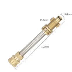 10cm Spjutstångsadapter för högtryckstvättpistol med 1/4 snabbkoppling för Karcher Lavor Bosch Nilfisk Interskol Pink