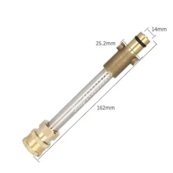 10cm Spjutstångsadapter för högtryckstvättpistol med 1/4 snabbkoppling för Karcher Lavor Bosch Nilfisk Interskol Pink