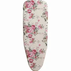 110*34cm Strykbrädesöverdrag med dragsko Bekvämt Universellt Bomullsöverdrag Fläckbeständigt Tjockt Skyddande Brännduk Flowers
