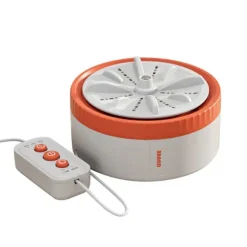 Cyber Monday-erbjudanden 2024: Viflosae Mini Turbo Tvättmaskin, Portabel Automatisk med Fjärrkontroll, Kompatibel med Hem/Sovsal[YJD] Orange