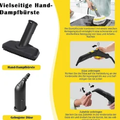 10-delars tillbehörsset för Kärcher ångtvättar SC1, SC2, SC3, SC4 As Shown