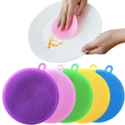 Disksvamp i silikon - Magnic Silicone Dish Sponge Washing multifärg