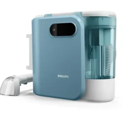 Détacheur Shampouineuse - PHILIPS Spot Cleaner XW3193/11 - Rengör olika textila ytor - Bred borste - Auto Clean Sidenblå och silkesvit