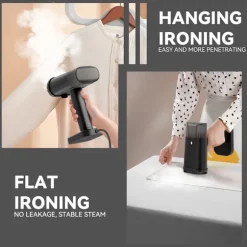 Dual-use Steam Iron Portable steamer, Svart