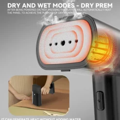 Dual-use Steam Iron Portable steamer, Svart