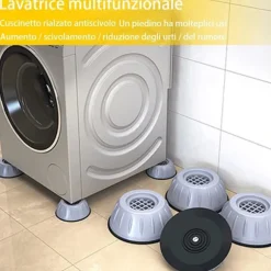 /EA/ 4 st Tvättmaskinsfötter, Gummifötter för Tvättmaskin och Torktumlare, Halkfria och Stötdämpande