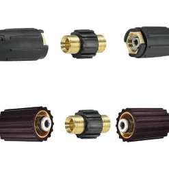 /EA/ Snabbkoppling för slang, M22 x 1.5 Dubbel Hankontakt för högtryckstvätt Kompatibel med Kärcher HD & HDs högtryckstvätt (14 mm diameter)