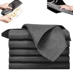 /EA/10 st tjocka magiska rengöringsdukar, mikrofiber utan spår absorberande omedelbar polering återanvändbar rengöringsduk