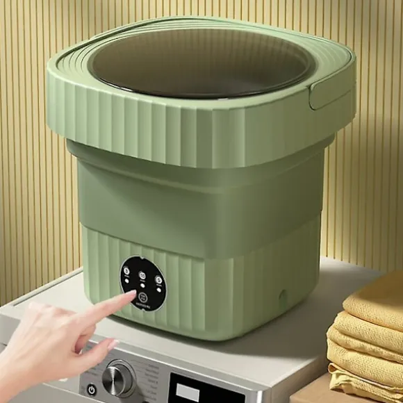 /EA/Bärbar tvättmaskin, 11L 2-i-1 hopfällbar tvättmaskin och centrifug -X45-