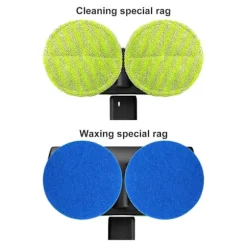 Elektrisk golvrengörare med roterande mopp, skrubber, polermaskin, golvrengöringsverktyg two blue