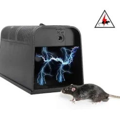 Elektronisk råttfälla högspänningsmus elektrisk stöt gnagare mördare mus (FMY)