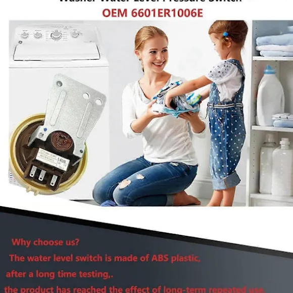6601ER1006G Tryckvakt för tvättmaskin, vattennivåvakt 6601ER1006E 6601E