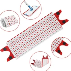 Ersättningsmopphuvuden för Vileda Ultramax Elektrisk Mopp, Tvåfärgade Mikrofiber, 2-pack - För effektiv rengöring