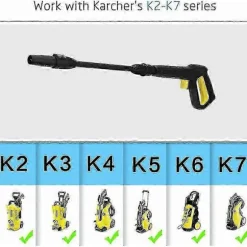 Ersättningssprutpistol och lans för Kärcher K2 K3 K4 K5 K6 K7 högtryckstvätt