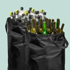 Flaskuppsamlare med 2 avtagbara påsar, 160 liters kapacitet