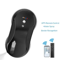 Fönster rengöring robot APP smart kontroll automatik vatten spray glas rengöring hög sug effekt dammsugare