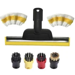 För Karcher Easyfix SC2 SC3 SC4 SC5 Ångtvätt Golvduk Rund Borste Fönstermunstycke Skrapa Ånga