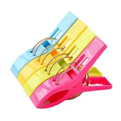 Förpackning med 8 Plastklämmor Täcke Kläder Klämmor Sockhållare Vindtät Simning [DB]