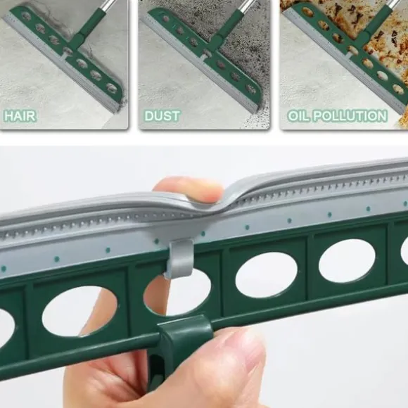 Golvskrapa mopp, bredda våtrumsgolvskrapa, snabbtorkande vattenkvastskrapa Golvskurmaskin