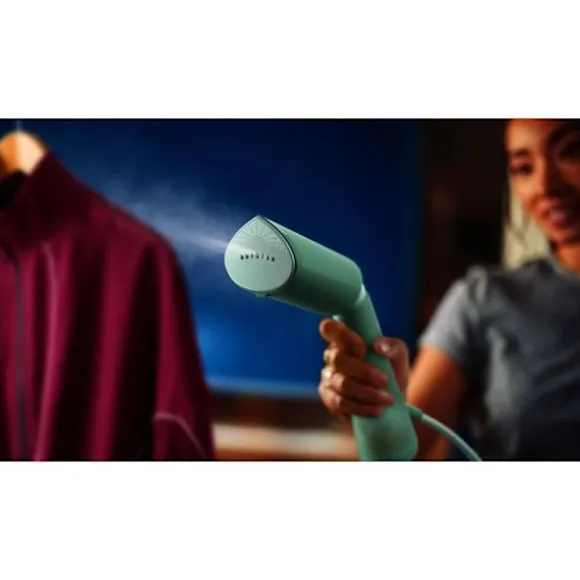 Handhållen ångkokare - PHILIPS - STH5010/70 - 1300 W - Vertikal ångning - Kontinuerligt ångflöde - Sladd: 2,5 m - Grön Grön