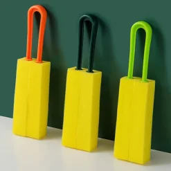 Högdensitetssvampkoppsborste med långt skaft Återanvändbar vattenflaskaborste Dark Green