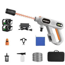Högtryckstvätt, 3500W effekt, 250Bar maxtryck,2 batteri EU-kontakt, Elektrisk