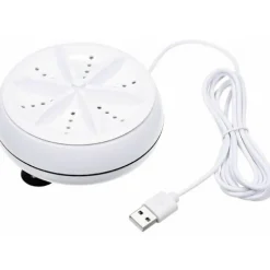 2-i-1 Mini-tvättmaskin Bärbar personlig roterande turbin tvättmaskin med USB-kabel