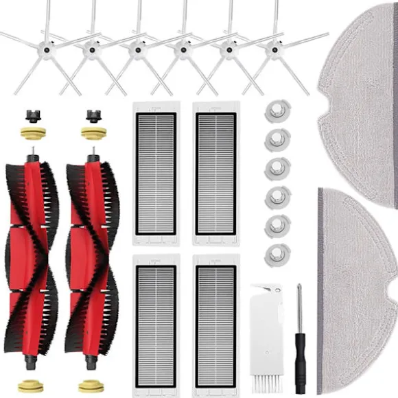INF Dammsugartillbehör 22 delar Xiaomi Roborock S5 Max/S6 Pure/S6 MAXV/S50/S51/S55/S5/S60/S65/S6