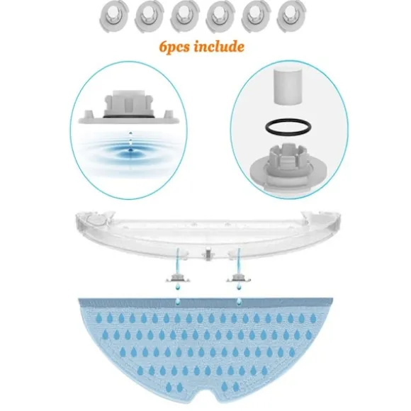 INF Dammsugartillbehör 22 delar Xiaomi Roborock S5 Max/S6 Pure/S6 MAXV/S50/S51/S55/S5/S60/S65/S6