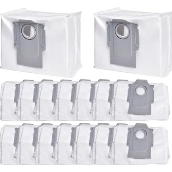INF Roborock Dammsugarpåsar för Roborock S8, S8+, S8 Pro Ultra, S7 MaxV Ultra, S7 Pro Ultra, Q7+, Q7 Max+14-pack