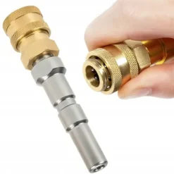 JetLink SteelConnect Adapter för Nilfisk – Snabbkoppling 1/4" | Rostfritt Stal & Mässing | Kompatibel med Nilfisk C110, C120