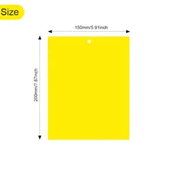 Klibbig fälla för skadeinsekter Flugfångare 20-pack Gul 20x10 cm