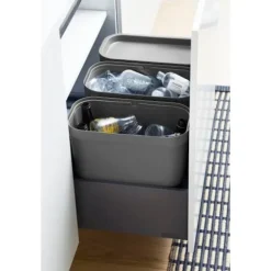 Källsortering med lock SmartStore Collect 13L Grå grå gray