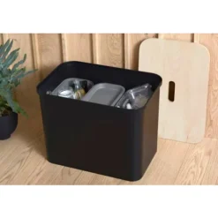 Källsortering med lock SmartStore Collect 13L Grå grå gray