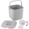 3.8L Mini Turbintvättmaskin Ljudreducering Hygienisk Bärbar USB Strumpor Underkläder