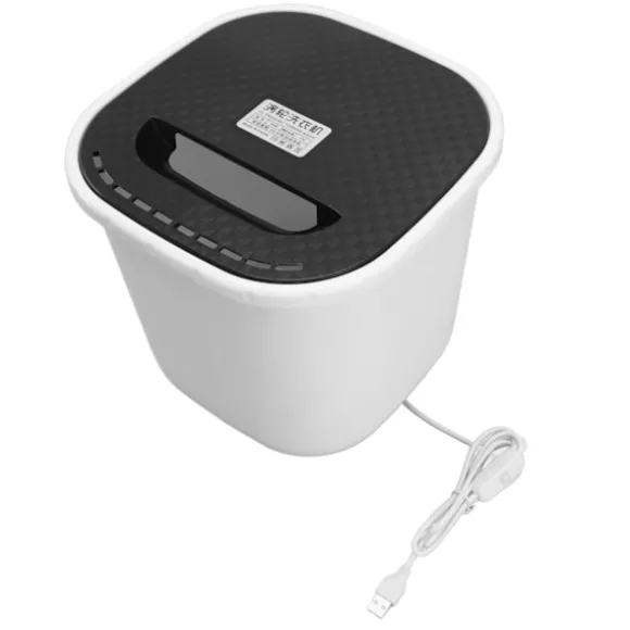 6L Mini Tvättmaskin Framåt- och Bakåtrotation USB-strömförsörjning Automatisk Avstängning Bärbar Mini Underklädestvättmaskin