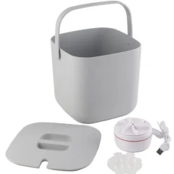 3,8L Mini-tvättmaskin med brusreducering, hygienisk, bärbar USB-tvättmaskin för strumpor och underkläder
