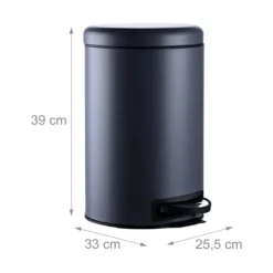12L Stegbehållare med innerhink – Mjukstängande, handsfree