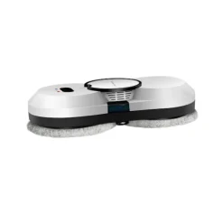 Liectroux HCR-10 Vit Fönsterputsrobot, Ultraljudsspray, AI Routing, UPS-skydd vit