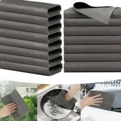 Magisk Duk, 8 st Magiska Rengöringsdukar Spårlös Glasduk 30*40 cm Magiska Rengöringsdukar för Speglar
