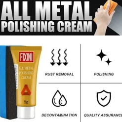 Metallpoleringspasta, metall- och aluminiumrengörare, rostborttagare för botten av kökskastruller, kräm av