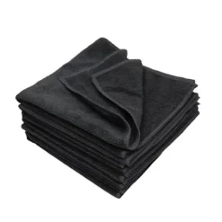 Mikrofiberduk, 8-pack, Multifunktionella Återanvändbara Rengöringsdukar, Luddfritt Streckfritt Tvättbart Dammtork för Hus, Fönster 40 x 40 cm Svart Black 40cm*40cm | Fyndiq